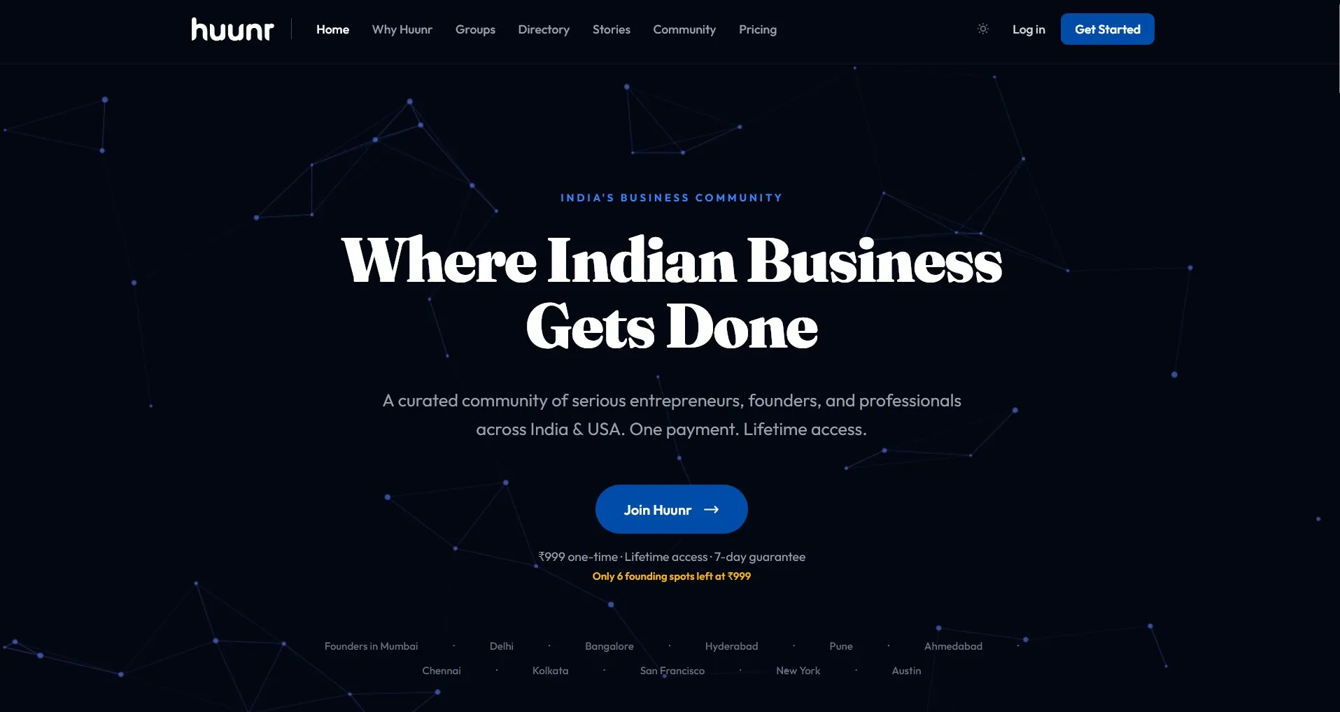 Huunr — A membership community for Indian business owners