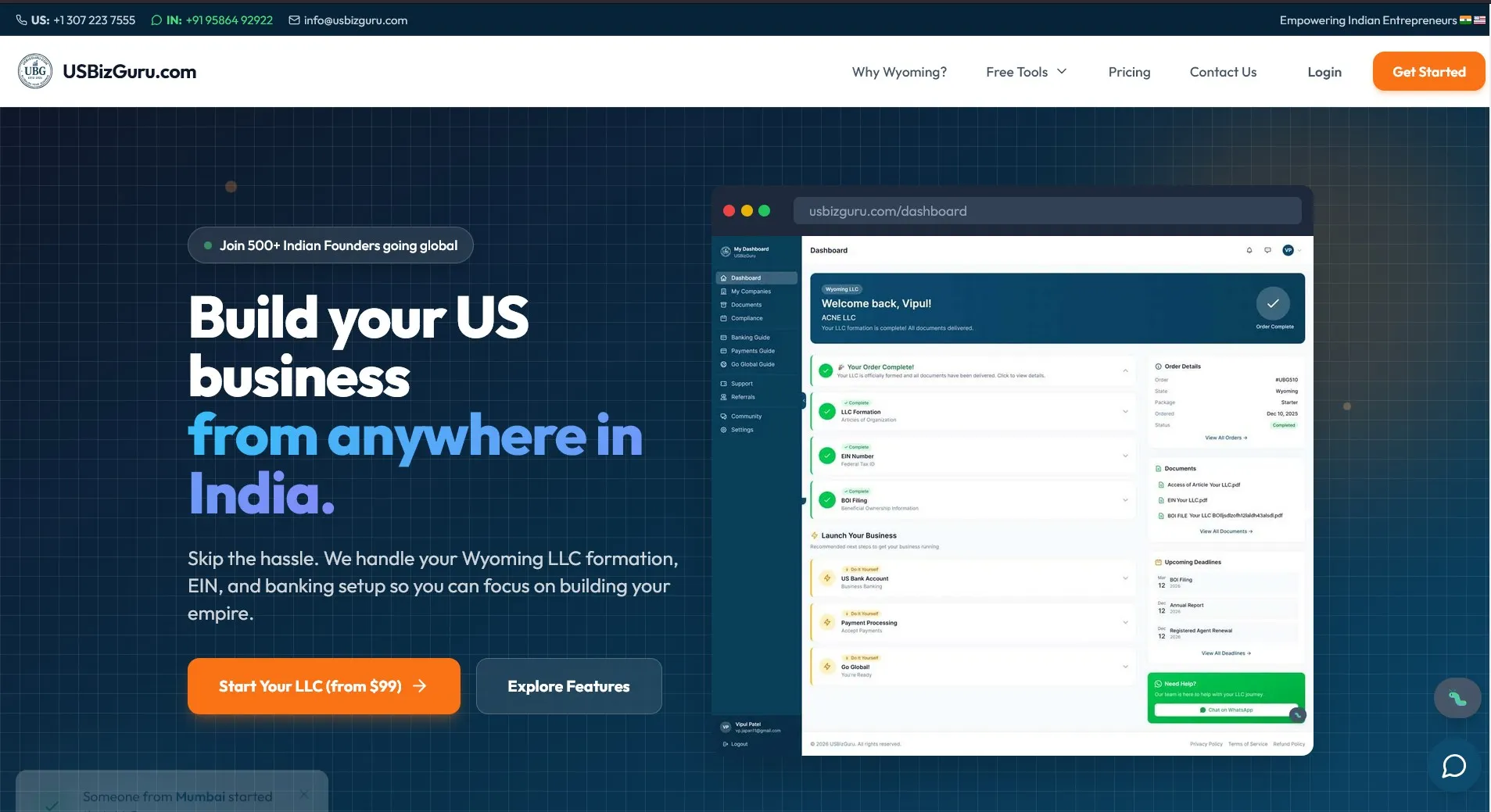USBizGuru — US company formation, explained for Indian founders
